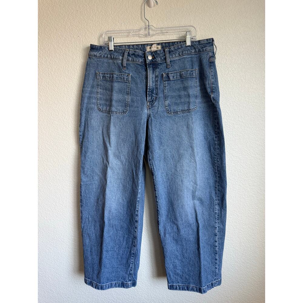 Madewell Women Jeans 16W Curvy Perfect Vintage Wide Leg Patch Pockets Lakecourt